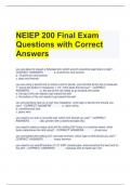 NEIEP 200 Final Exam Questions with Correct Answers 