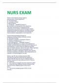 NURS EXAM