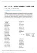 ENG 217 Lab 2 Electric Potential & Electric Fields