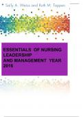 TEST BANK FOR EFFECTIVE LEADERSHIP AND MANAGEMENT IN NURSING 9TH EDITION ELEANOR J.SULLIVAN