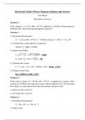 Electrical Circuit Quizzes and Answer: Phasor Diagram.