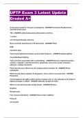 UPTP Exam 3 Latest Update Graded A+