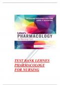 Test Bank for Lehne's Pharmacology for Nursing Care, 11th Edition by Jacqueline Burchum, Laura Rosenthal Chapter 1-112 Complete 2024 updated Guide A+.pdf