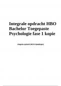 Integrale opdracht HBO Bachelor Toegepaste Psychologie fase 1 | Integrale opdracht - HBO Bachelor Logistiek en Economie fase 2 (cijfer 9) - 08-2023 & Integrale opdracht HBO Toegepaste Psychologie fase 1 kopie