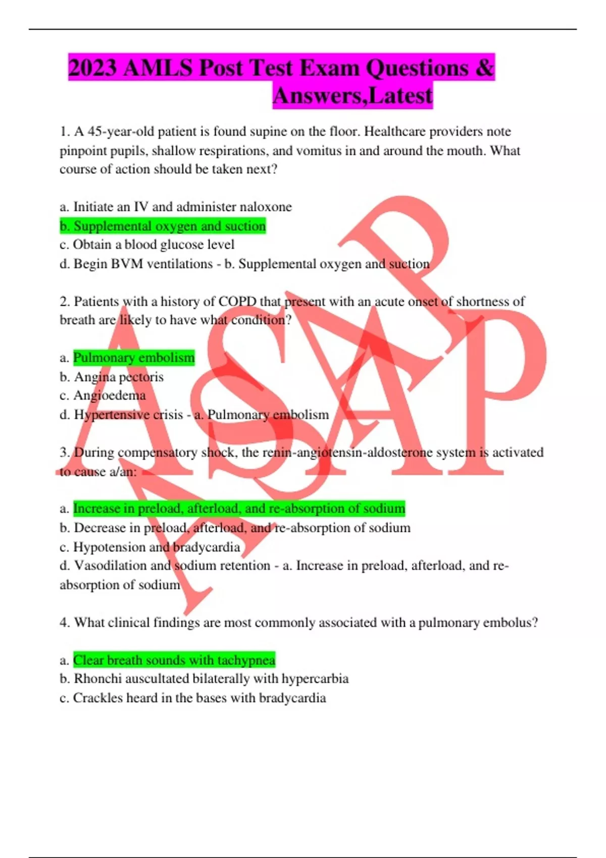 ATI Fundamentals Proctored Exam | 100 Questions And Answers 2023 ...