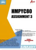 HMPYC80 Assignment 3 (COMPLETE ANSWERS) 2023