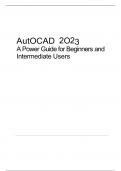 . AutoCAD 2023. A Power Guide for Beginners and Intermediate Users J Willis