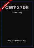 CMY3705 Updated Exam Pack (2024) Oct/Nov - Victimology [A+]