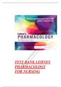 Test Bank for Lehne's Pharmacology for Nursing Care, 11th Edition update by Jacqueline Burchum, Laura Rosenthal Chapter 1-112 Complete Guide A+.pdf