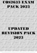 COS2633 EXAM PACK 2023