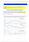 M2 Physics - Data Sheets and Conceptual Questions 