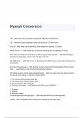 Ryanair Conversion Questions & Answers 2023 ( A+ GRADED 100% VERIFIED)