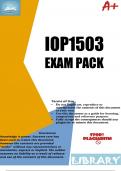 IOP1503 Exam Pack 2023