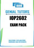 IOP2602 Exam Pack 2025