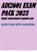 AIN2601 EXAM PACK 2023