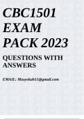 CBC1501 EXAM PACK 2023