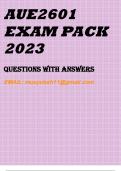 AUE2601 EXAM PACK 2023