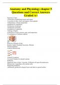 Anatomy and Physiology chapter 5 Questions and Correct Answers Graded A+