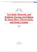 Test Bank for Maternity and Pediatric Nursing 3rd Edition By Susan Ricci, Theresa Kyle, and Susan Carman.pdf