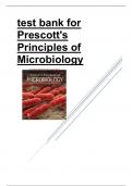 Test Bank for Prescotts Principles of Microbiology revised latest update 