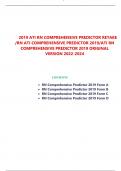 2019 ATI RN COMPREHENSIVE PREDICTOR RETAKE  /RN ATI COMPREHENSIVE PREDICTOR 2019/ATI RN  COMPREHENSIVE PREDICTOR 2019 ORIGINAL  VERSION 2022-2024