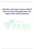 2023-Basic Life Support Exam A AND B American Heart Association Basic Life Support With Verified Solutions   