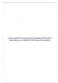(Answered)EMT Practice Final Examination 2022; EMT-Basic Review for NREMT CBT Practice Exam 2022)