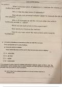 Exam Questions on investigating the change in ph with CaOH and HCL acid.