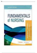 Test Bank For Fundamentals of Nursing 11th Edition Potter Perry Chapter 1-50 | Complete Guide Newest Version 2022