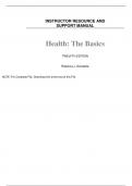 Health The Basics, 12e Rebecca Donatelle (Instructor Manual)