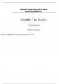 Health The Basics 12th Edition By Rebecca Donatelle (Instructor Manual)