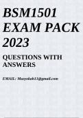 BSM1501 EXAM PACK 2023