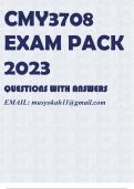 CMY3708 EXAM PACK 2023