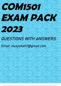 COM1501 EXAM PACK 2023