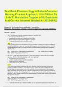 Test Bank Pharmacology A Patient-Centered Nursing Process Approach, 11th Edition By Linda E. Mccuistion Chapter 1-58 (Questions And Correct Answers Graded A+ 2022-2023)