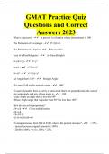 GMAT Practice Quiz Questions and Correct Answers 2023