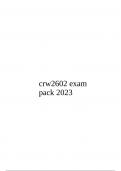 crw2602 exam pack