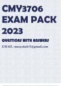 CMY3706 EXAM PACK 2023