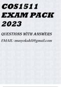 COS1511 EXAM PACK 2023