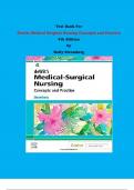 Test Bank - Dewits Medical Surgical Nursing Concepts and Practice  4th Edition by Holly Stromberg | Chapter 1 – 48, Complete Guide 2023|