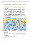 Edexcel A level and AS level geography tectonics KI1.1 summary notes