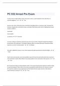 PC 832 Arrest Pre Exam Questions  With Answers