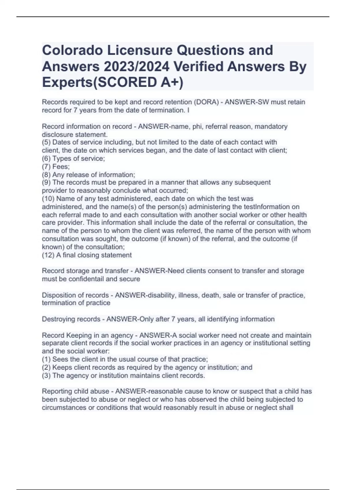 Colorado Licensure Questions And Answers 2023 2024 Verified Answers By   64947353d6fbd 2946376 1200 1700.webp