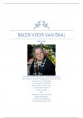 Producttoets 4.1. Website/opnameproces mevrouw van Baal. Cijfer: 10!