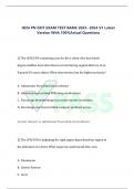 HESI PN EXIT EXAM TEST BANK 2023- 2024 V1 Latest Version With 100%Actual Questions