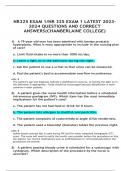 NR325 EXAM 1/NR 325 EXAM 1 LATEST 2023- 2024 QUESTIONS AND CORRECT  ANSWERS(CHAMBERLAINE COLLEGE