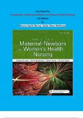 Test Bank - Foundations of Maternal-Newborn and Women's Health Nursing 7th Edition By Sharon Smith Murray, Emily Slone McKinney | Chapter 1 – 27, Complete Guide 2023|