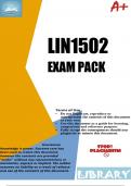 LIN1502 Exam Pack 2023