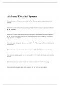 Airframe Electrical Systems  Questions With Answers