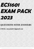 ECS1601 EXAM PACK 2023